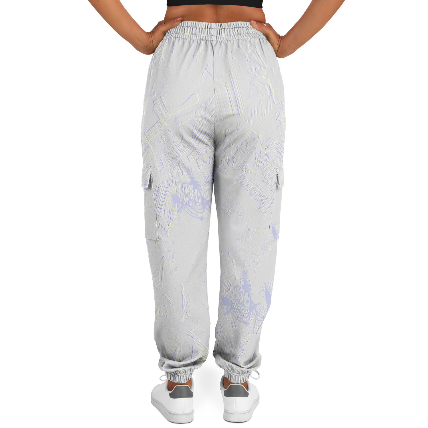 PYRITE ICE Imprint Cargo Sweatpants